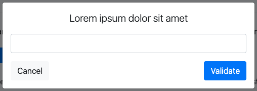 Prompt dialog